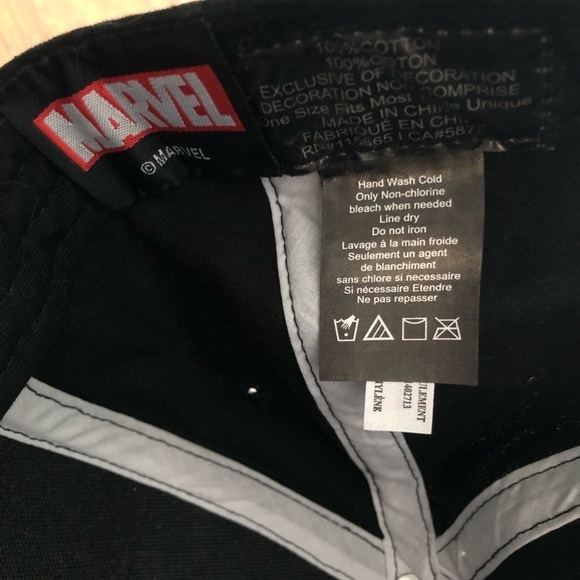 Marvel Spiderman baseball hat black NWT - Picture 6 of 6